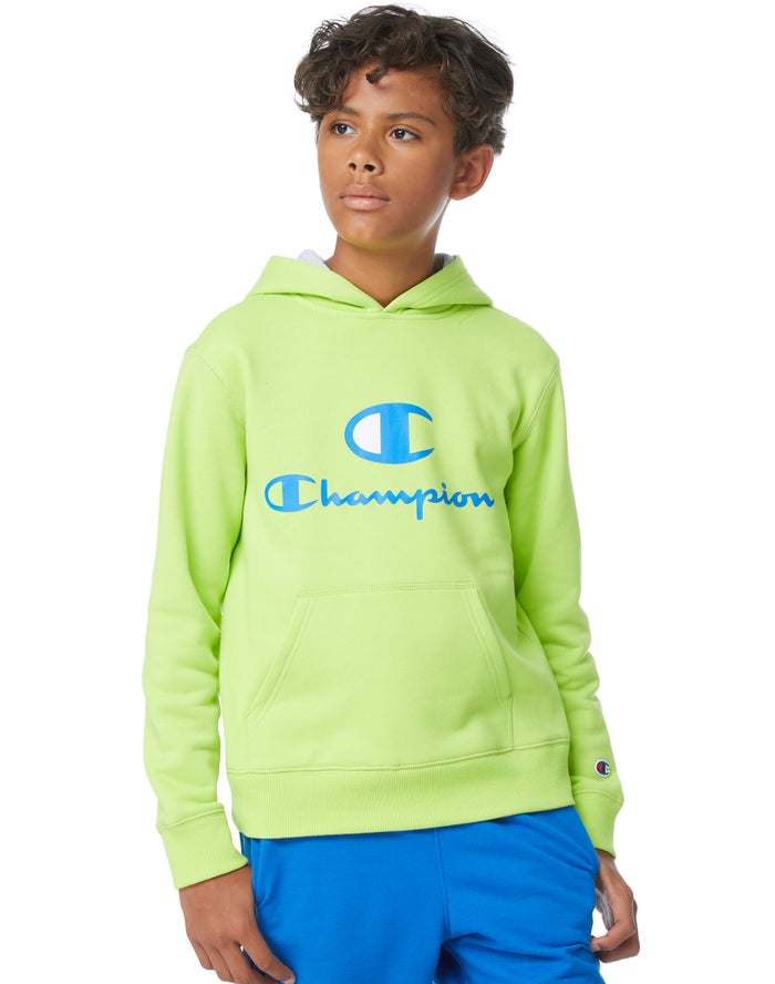 Champion sweater 2025 neon niño